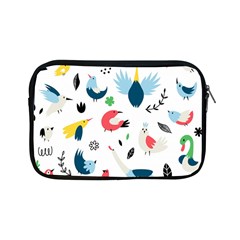 Vector Set Isolates With Cute Birds Scandinavian Style Apple Ipad Mini Zipper Cases