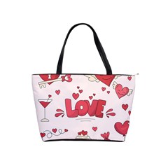 Hand Drawn Valentines Day Element Collection Classic Shoulder Handbag