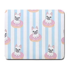 French Bulldog Dog Seamless Pattern Large Mousepads by Vaneshart