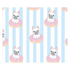 French Bulldog Dog Seamless Pattern Double Sided Flano Blanket (small) 