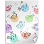 Cartoon Bird Cute Doodle Bird Canvas 12  x 16  11.86 x15.41  Canvas - 1