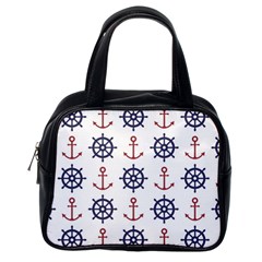 Nautical Seamless Pattern Classic Handbag (one Side)