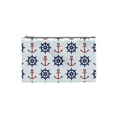 Nautical Seamless Pattern Cosmetic Bag (small)