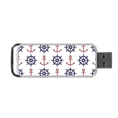 Nautical Seamless Pattern Portable Usb Flash (two Sides)