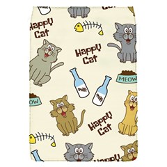 Happy Cats Pattern Background Removable Flap Cover (s)