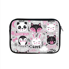 Big Set With Cute Cartoon Animals Bear Panda Bunny Penguin Cat Fox Apple Macbook Pro 15  Zipper Case by Vaneshart