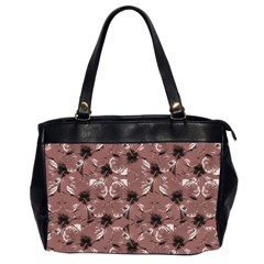 Hibiscus Flowers Collage Pattern Design Oversize Office Handbag (2 Sides) by dflcprintsclothing