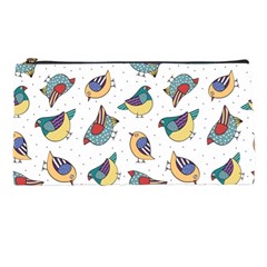 Seamless Pattern With Hand Drawn Bird Black Pencil Cases by Vaneshart