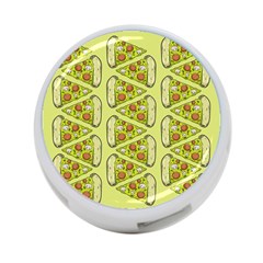 Pizza Fast Food Pattern Seamles Design Background 4-port Usb Hub (one Side)