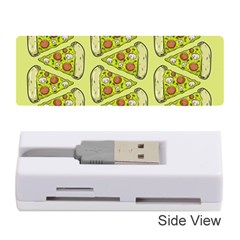 Pizza Fast Food Pattern Seamles Design Background Memory Card Reader (stick) by Vaneshart