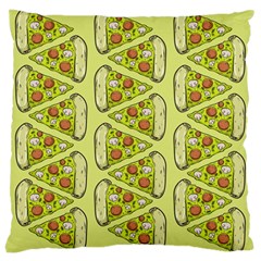 Pizza Fast Food Pattern Seamles Design Background Large Cushion Case (two Sides) by Vaneshart