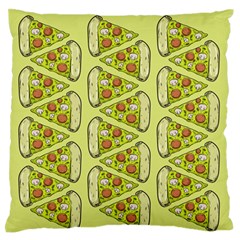 Pizza Fast Food Pattern Seamles Design Background Standard Flano Cushion Case (two Sides)