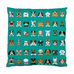 Different Type Vector Cartoon Dog Faces Standard Cushion Case (one Side) by Vaneshart