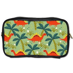 Cute Colorful Dinosaur Seamless Pattern Toiletries Bag (two Sides)