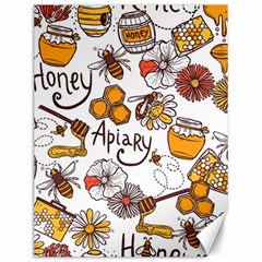 Honey Seamless Pattern Canvas 12  X 16  by Vaneshart