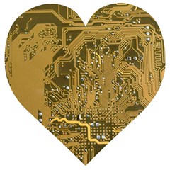 Pcb Printed Circuit Board Wooden Puzzle Heart by Vaneshart