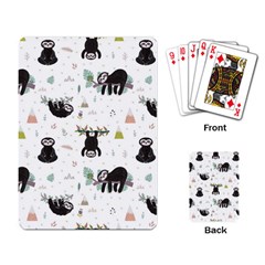 Cute Sloths Playing Cards Single Design (rectangle) by Sobalvarro