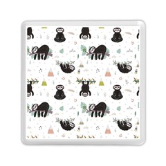 Cute Sloths Memory Card Reader (square) by Sobalvarro