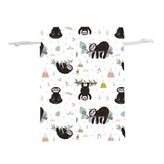 Cute Sloths Lightweight Drawstring Pouch (s) by Sobalvarro