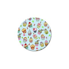 Cupcake Doodle Pattern Golf Ball Marker (4 Pack) by Sobalvarro