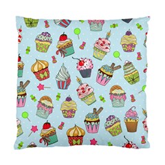 Cupcake Doodle Pattern Standard Cushion Case (one Side) by Sobalvarro