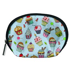 Cupcake Doodle Pattern Accessory Pouch (medium) by Sobalvarro