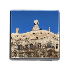 Gaudi, La Pedrera Building, Barcelona - Spain Memory Card Reader (square 5 Slot) by dflcprintsclothing
