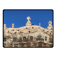 Gaudi, La Pedrera Building, Barcelona - Spain Double Sided Fleece Blanket (small)  by dflcprintsclothing