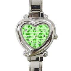 Digital Illusion Heart Italian Charm Watch by Sparkle