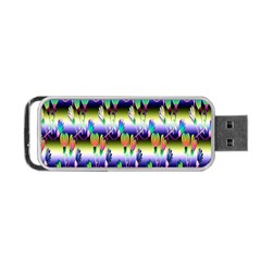 Shiny Flowers Portable Usb Flash (one Side) by Sparkle