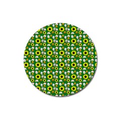 Hawaii Ghost Green Magnet 3  (round) by snowwhitegirl