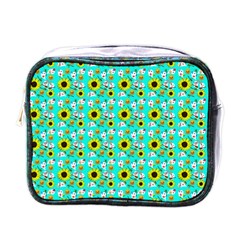 Hawaii Ghost Aqua Mini Toiletries Bag (one Side) by snowwhitegirl