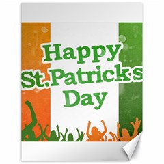 Happy St Patricks Day Design Canvas 18  X 24  by dflcprintsclothing