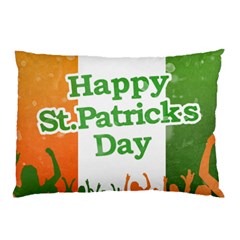 Happy St Patricks Day Design Pillow Case by dflcprintsclothing