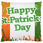Happy St Patricks Day Design Large Cushion Case (Two Sides) Front