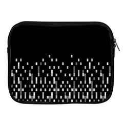 Black And White Matrix Patterned Design Apple Ipad 2/3/4 Zipper Cases by dflcprintsclothing