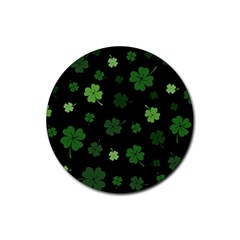 St Patricks Day Rubber Coaster (round)  by Valentinaart