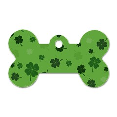 St Patricks Day Dog Tag Bone (two Sides) by Valentinaart