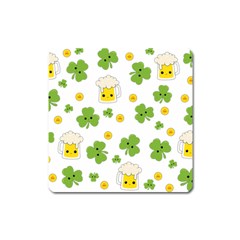 St Patricks Day Square Magnet by Valentinaart