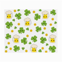 St Patricks Day Small Glasses Cloth (2 Sides) by Valentinaart