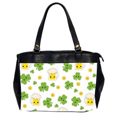 St Patricks Day Oversize Office Handbag (2 Sides) by Valentinaart