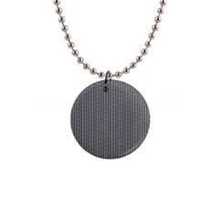 Black And White Triangles 1  Button Necklace by Sparkle