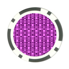 Digital Violet Poker Chip Card Guard by Sparkle