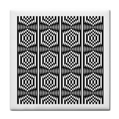 Optical Illusion Tile Coaster by Sparkle