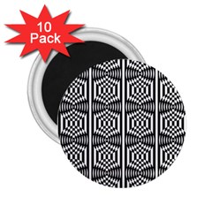 Optical Illusion 2 25  Magnets (10 Pack)  by Sparkle