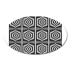 Optical Illusion Oval Magnet by Sparkle