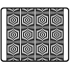 Optical Illusion Double Sided Fleece Blanket (medium)  by Sparkle