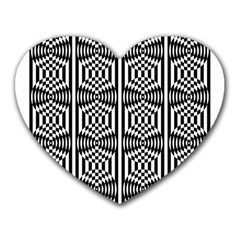 Mandala Pattern Heart Mousepads by Sparkle