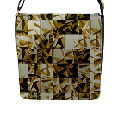 Random Design Flap Closure Messenger Bag (l) by Sparkle