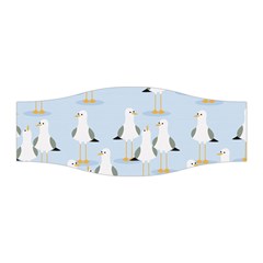 Cute Seagulls Seamless Pattern Light Blue Background Stretchable Headband